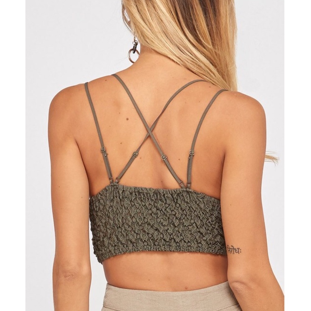 Double Strap Scalloped Lace Bralette - Picture 2 of 3